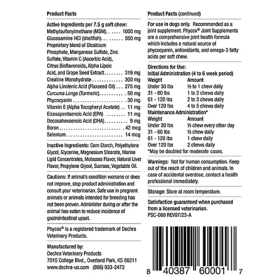 Product Dechra, Phycox Canine Joint Support Soft Chews