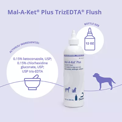 Dechra, Mal-A-Ket® Plus TrizEDTA® Flush, Ear Cleanser for Dogs & Cats - Image 2