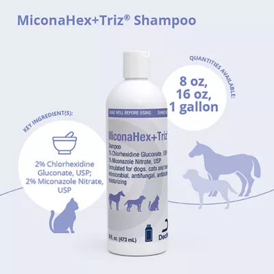 Dechra, MiconaHex+Triz Skin Health Shampoo for Dogs, Cats & Horses - Image 2
