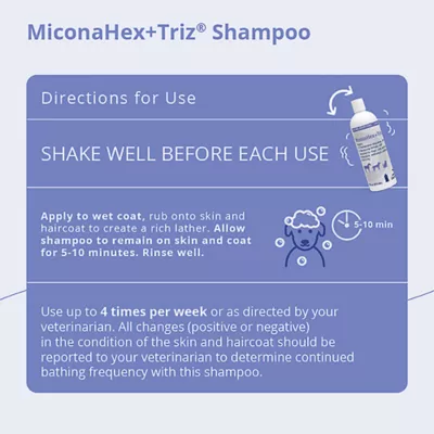 Dechra, MiconaHex+Triz Skin Health Shampoo for Dogs, Cats & Horses - Image 3
