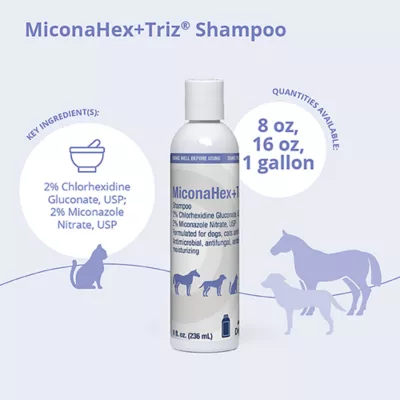 Product Dechra, MiconaHex+Triz Skin Health Shampoo for Dogs, Cats & Horses