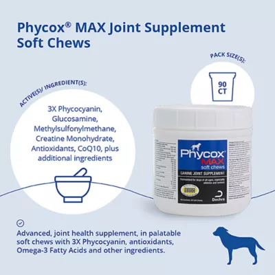 Product Dechra, Phycox MAX Soft Chew Joint Supplement dor Dogs, 90 Count