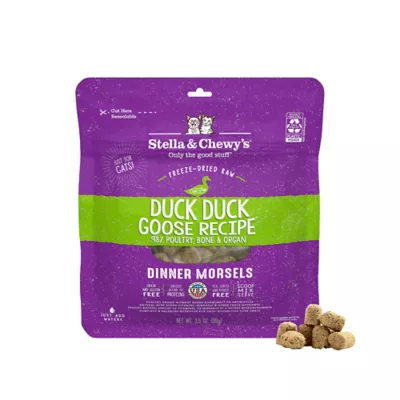 Stella & Chewy's Dinner Morsels Freeze Dried Cat Food - Grain Free, Duck Recipe - Image 1