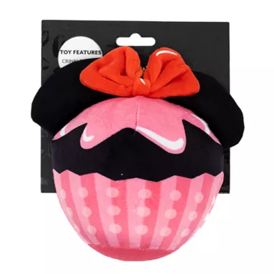 Product Buckle-Down Minnie Mouse Cupcake Plush Dog Toy
