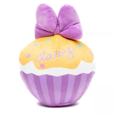 Product Buckle-Down Daisy Duck Script Cupcake Plush Dog Toy