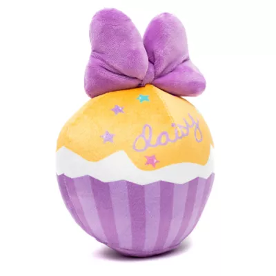 Product Buckle-Down Daisy Duck Script Cupcake Plush Dog Toy