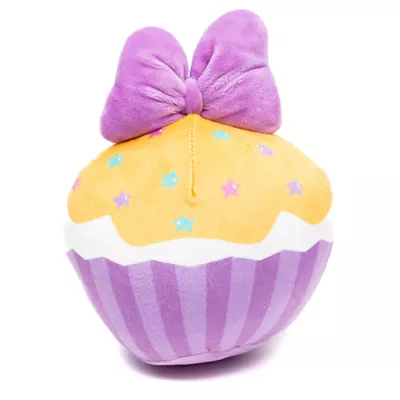 Product Buckle-Down Daisy Duck Script Cupcake Plush Dog Toy