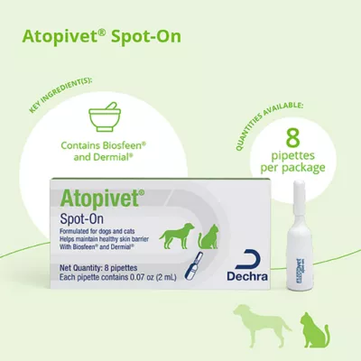 Product Dechra, Atopivet Spot-On for Dogs & Cats, 8 x 2mL Pipettes