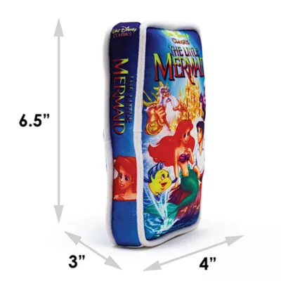 Product Buckle-Down Little Mermaid VHS Tape Plush Dog Toy