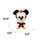 Product Buckle-Down Mickey Mouse Santa Hat Plush Dog Toy