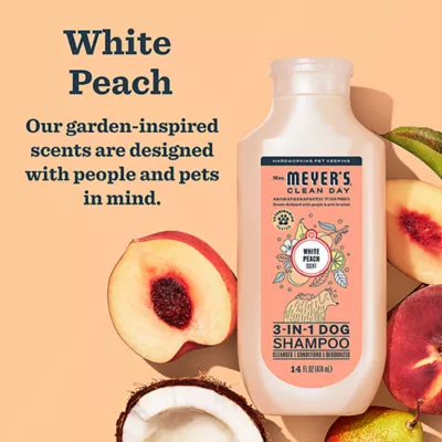 Mrs. Meyer's Clean Day 3 in 1 Dog Shampoo - White Peach Scent, 414ml - Image 2