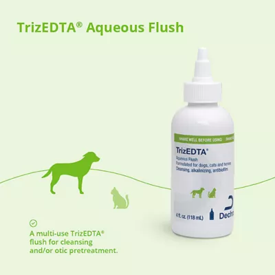 Product Dechra, TrizEDTA Aqueous Flush for Dogs, Cats & Horses, Mulituse Ear Cleanser