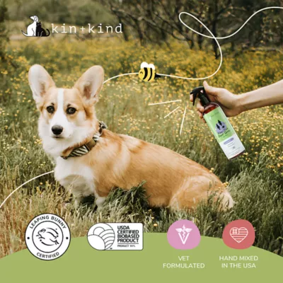 kin+kind Flea+Tick Dog Lavender Shampoo, Plant-based & Vet Approved, Lavender Scent, 12-fl oz bottle - Image 8