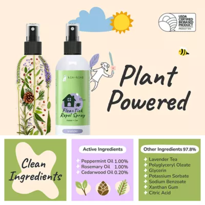 kin+kind Dog Flea & Tick Travel Kit with Repel Spray's for Dog & Home/Car, Flea Comb & Tick Tool - Image 4