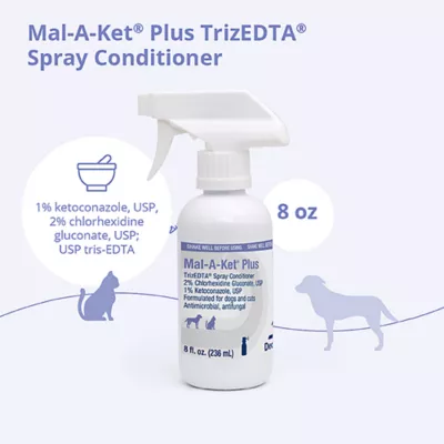 Product Dechra, Mal-A-Ket Plus TrizEDTA Conditioning Spray for Dogs & Cats, 8 Fl Oz