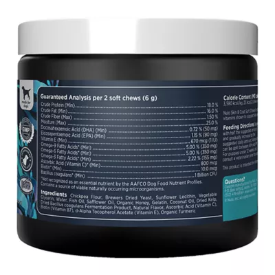 Product Nulo Functional Omega Skin & Coat Dog Supplement, Made with Omega-9 Fatty Acids, 90 Count