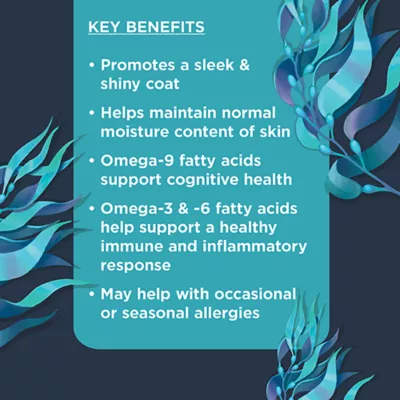 Product Nulo Functional Omega Skin & Coat Dog Supplement, Made with Omega-9 Fatty Acids, 90 Count