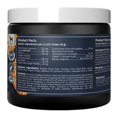Product Nulo Functional Immune Dog Supplement and Multi#Vitamin, with Turmeric, Prebiotic and Probiotics