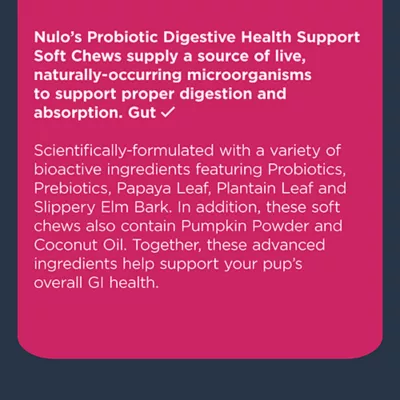 Product Nulo Functional Probiotics Dog Supplement, Made with Prebiotic and Probiotics, 90 Count