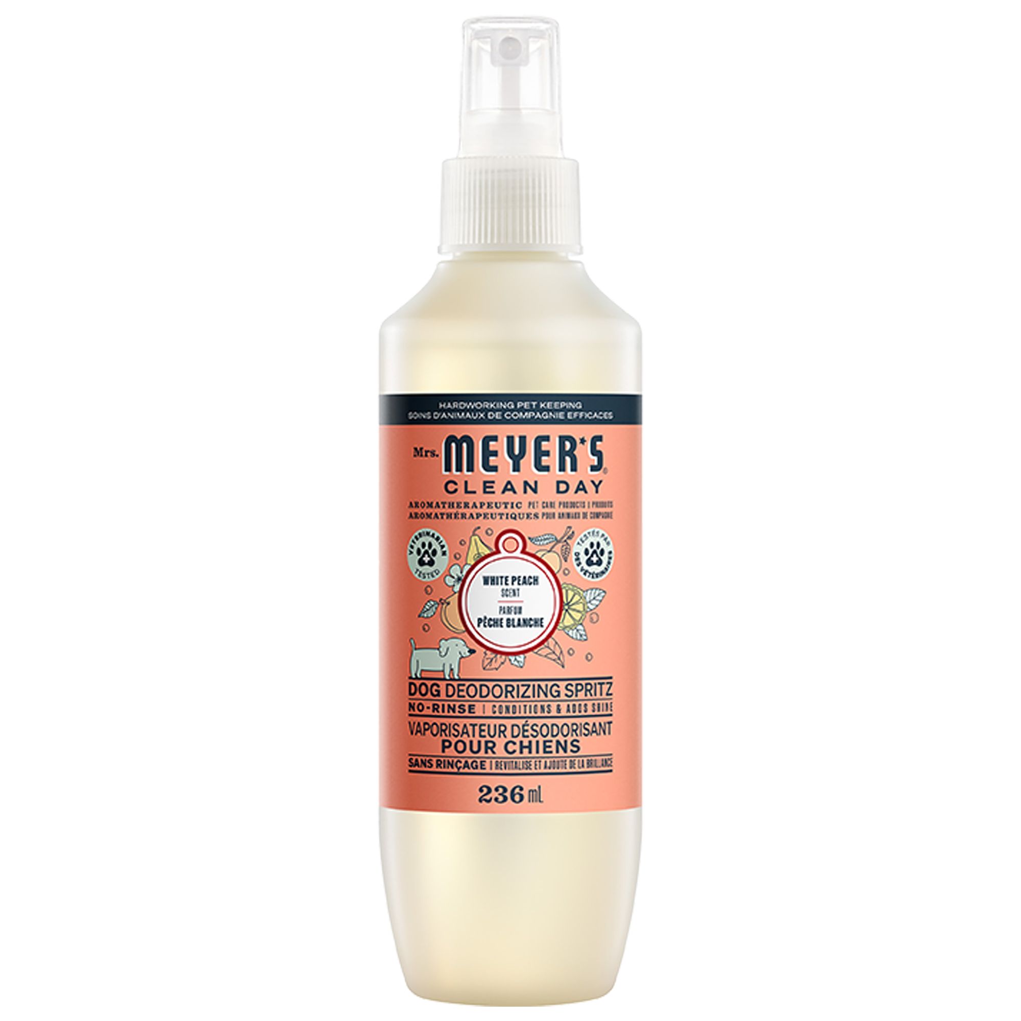 Mrs. Meyer's Clean Day Dog Deodorizing Spray - White Peach Scent