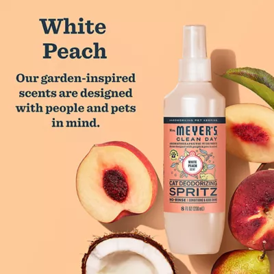 Mrs. Meyer's Clean Day Cat Deodorizing Spray - White Peach Scent, 236ml - Image 2