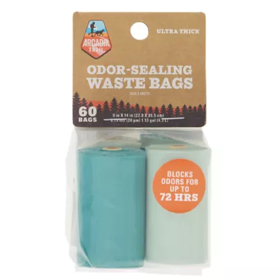 Arcadia Trail® Odor Sealing Dog Poop Bags - Ultra Thick - Purple & Blue - 60 Count - Image 4