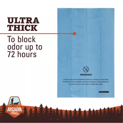 Arcadia Trail® Odor Sealing Dog Poop Bags - Ultra Thick - Gray & Blue - 60 Count - Image 2
