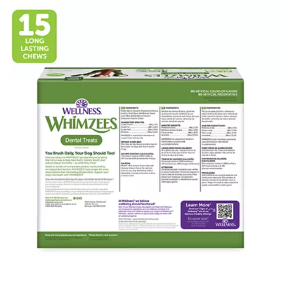 WHIMZEES Brushzees Extra Large Dental Dog Treats - Natural, Grain Free Box 4 lbs - Image 2