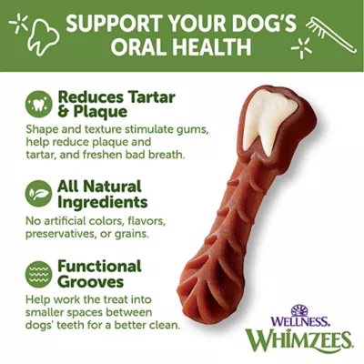WHIMZEES Brushzees Extra Large Dental Dog Treats - Natural, Grain Free Box 4 lbs - Image 4