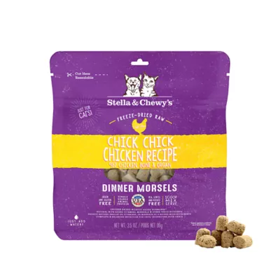Stella & Chewy's Dinner Morsels Freeze Dried Cat Food - Grain Free, Chicken Recipe - Image 1