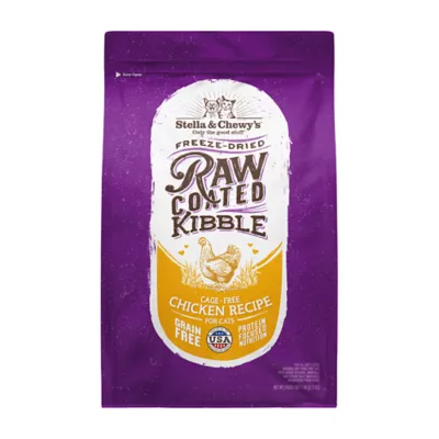 Stella & Chewy's Raw Coated Kibble Dry Cat Food - Grain Free, Chicken Recipe - Image 1
