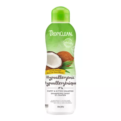 TropiClean Gentle Coconut Hypoallergenic Puppy & Kitten Shampoo, 591ml - Image 1