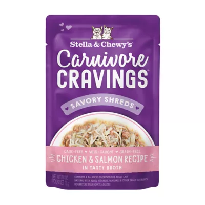 Stella & Chewy's Carnivore Cravings Adult Wet Cat Food - Grain Free, Savory Shreds, 2.8 Oz - Image 1