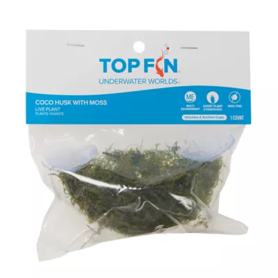 Top Fin® Underwater Worlds® Live Plant Coco Husk With Moss - Image 2