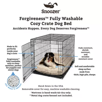 Snoozer® Forgiveness™ Cozy Cave® Fully Washable Dog Crate Bed - Image 3