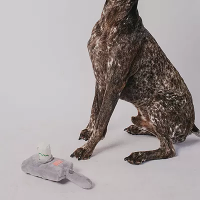 Product Buckle-Down Rick and Morty Portal Gun Plush Dog Toy