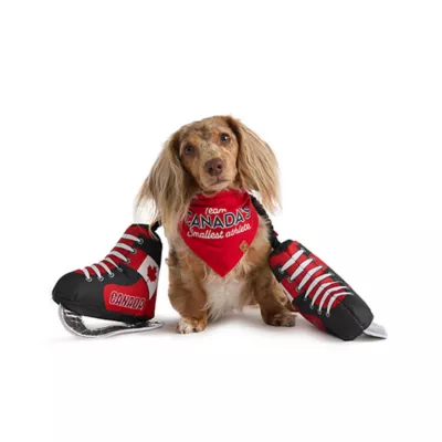 Product HOTEL DOGGY Ice Hockey Skates Dog Toy with Tug Rope