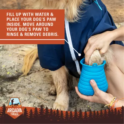Arcadia Trail® Dog Paw Cleaner & Brush - Includes 1 Paw Cleaner & Brush - Yellow - Image 3
