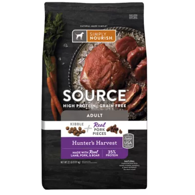 Simply Nourish® Source Adult Dry Dog Food - Lamb, Pork & Boar, Grain Free - Image 1