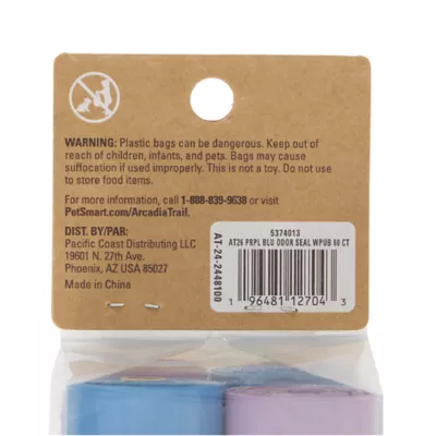 Arcadia Trail® Odor Sealing Dog Poop Bags - Ultra Thick - Teal & Mint - 60 Count - Image 5