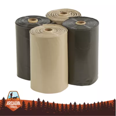 Arcadia Trail® Odor Sealing Dog Poop Bags - Ultra Thick - Tan & Gray - 60 Count - Image 1
