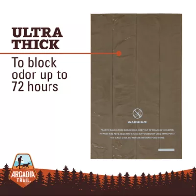 Arcadia Trail® Odor Sealing Dog Poop Bags - Ultra Thick - Tan & Gray - 60 Count - Image 2