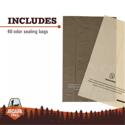 Arcadia Trail® Odor Sealing Dog Poop Bags - Ultra Thick - Tan & Gray - 60 Count - Image 3