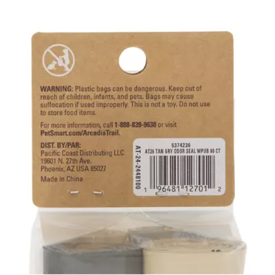 Arcadia Trail® Odor Sealing Dog Poop Bags - Ultra Thick - Tan & Gray - 60 Count - Image 5