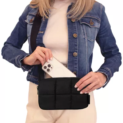 Product MyTagAlongs Crossbody Waste Pick Up Dispenser in Black