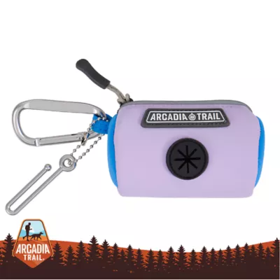 Arcadia Trail® Dog Poop Bag Dispenser - Purple & Blue - Includes 15 Poop Bags - Image 1