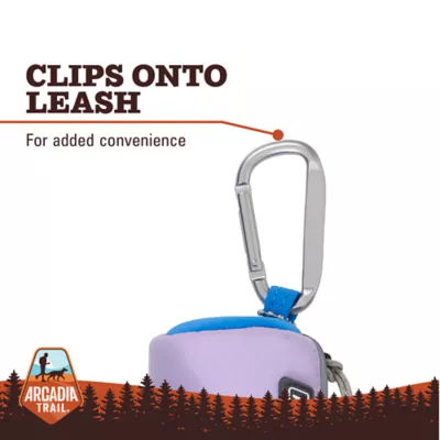 Arcadia Trail® Dog Poop Bag Dispenser - Purple & Blue - Includes 15 Poop Bags - Image 2