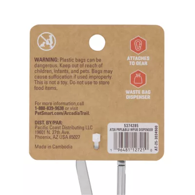 Arcadia Trail® Dog Poop Bag Dispenser - Purple & Blue - Includes 15 Poop Bags - Image 6