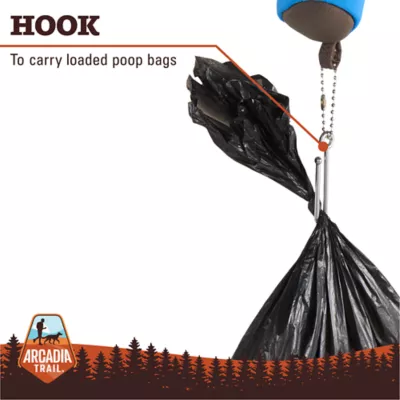 Arcadia Trail® Dog Poop Bag Dispenser - Gray & Black - Includes 15 Poop Bags - Image 3