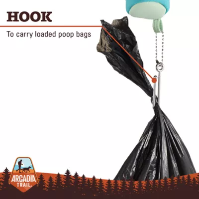 Arcadia Trail® Dog Poop Bag Dispenser - Teal & Mint - Includes 15 Poop Bags - Image 3